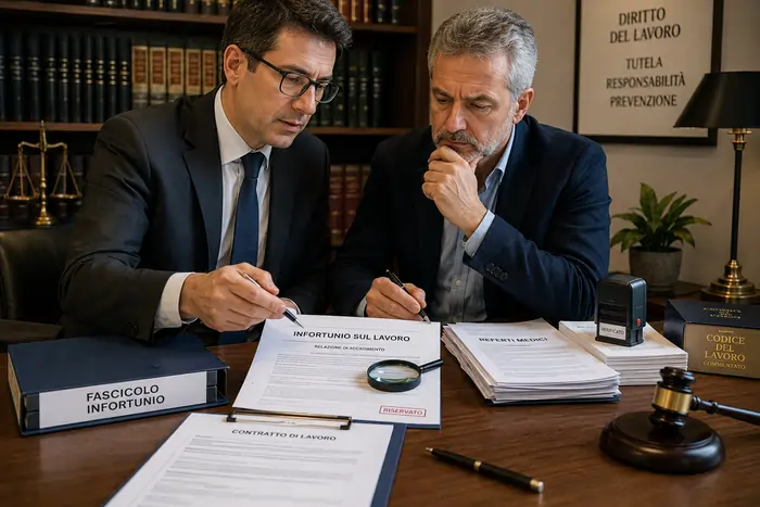 Un avvocato dialoga con il datore di lavoro su un infortunio occorso in azienda | GDM Sanità